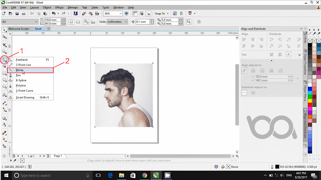 Tutorial CorelDRAW Membuat Siluet - Untuk Pemula