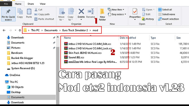 Cara pasang Mod ets2 1.23