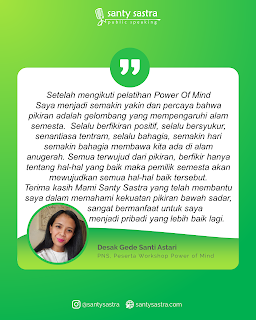 Testimoni Santy Sastra Public Speaking