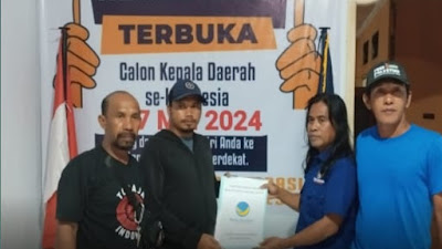 Maju Pilkada, Ustadz Sugianto Kaimudin Ambil Formulir Pendaftaran Bakal Calon Wabup di Partai Nasdem