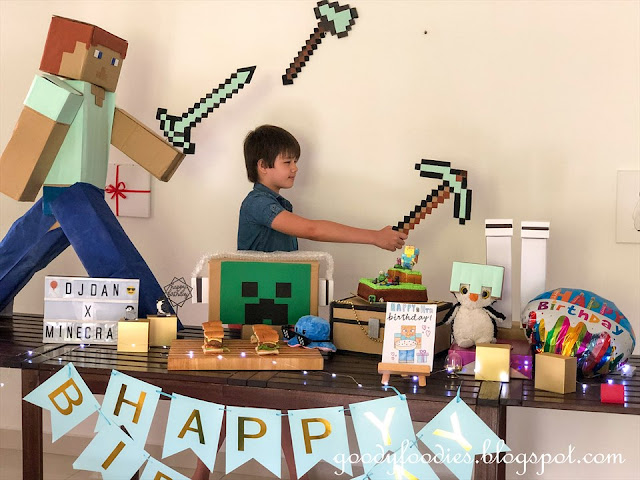 Minecraft themed birthday party