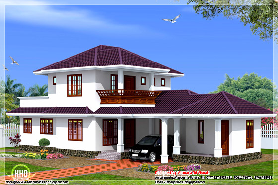 Kerala style 3 bedroom villa