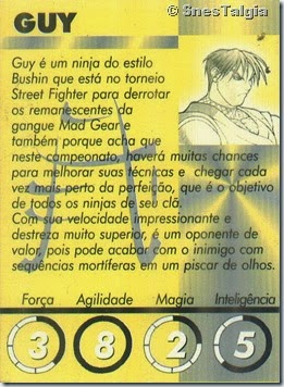 Guy 2 - Card Street Fighter Zero 2