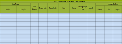 Aplikasi Input Data Siawa Format Excell Gratiss