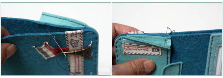 Felt Wallet Sewing Tutorial in Pictures.