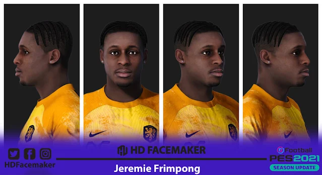 Jeremie Frimpong Face For eFootball PES 2021