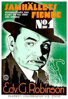 SAMHÄLLETS FIENDE Nº 1. Cartel: 70 x 100 cms. Suecia. Diseño: Eric Rohman. PASAPORTE A LA FAMA. The Whole Town’s Talking. 1935. Estados Unidos. Dirección: John Ford. Reparto: Edward G. Robinson, Jean Arthur, Arthur Hohl, Arthur Byron, Wallace Ford, Donald Meek, Paul Harvey, Edward Brophy, Etienne Girardot, James Donlan, Lucille Ball.