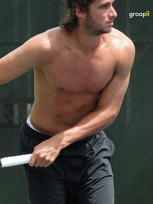 Feliciano Lopez Shirtless at Cincinnati Open 2010