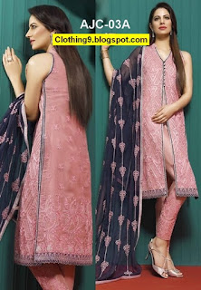 Asim Jofa Luxury Embroidered Chiffon 2016-2017 for Women