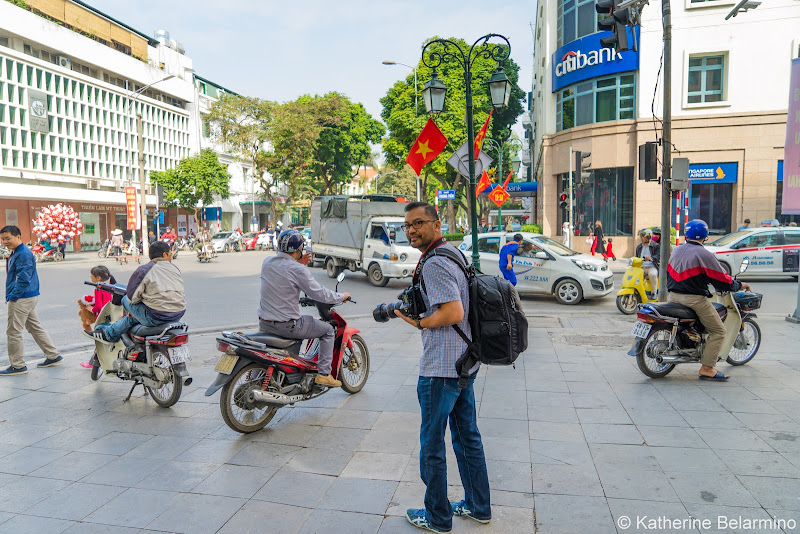 Motorbikes on Sidewalks Things to Do in Hanoi Vietnam