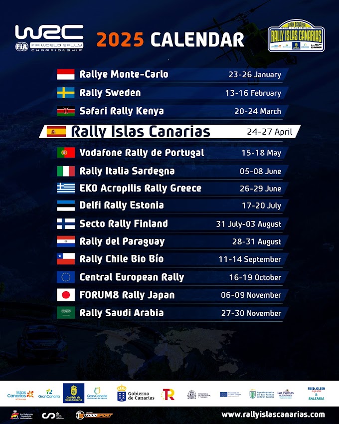 Canárias no WRC com prova antes do Rally de Portugal