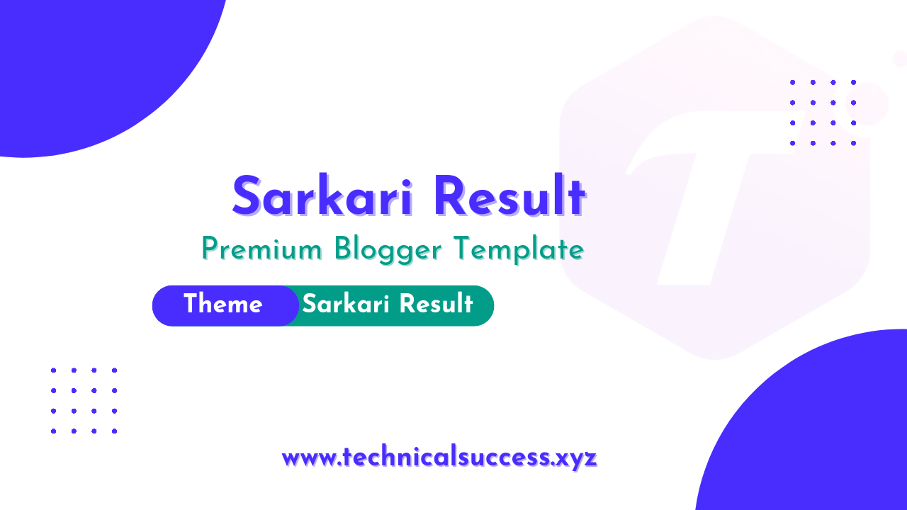 Sarkari Result Premium Blogger Theme Like @sarkariresult.com