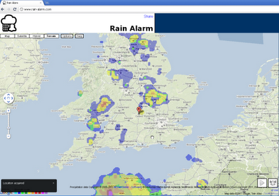 Rain Alarm Map