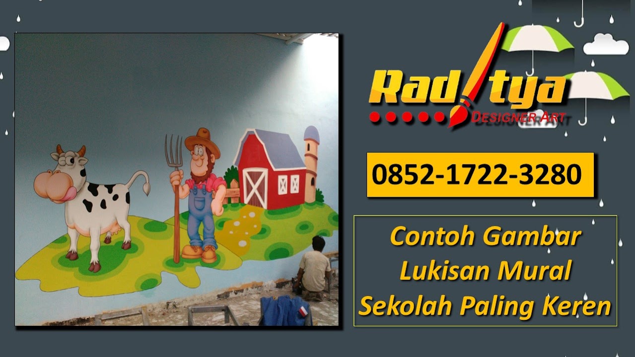 Contoh Gambar Lukisan Mural Sekolah Paling Keren