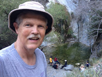 Dan Simpson at Fish Canyon Falls, Angeles National Forest