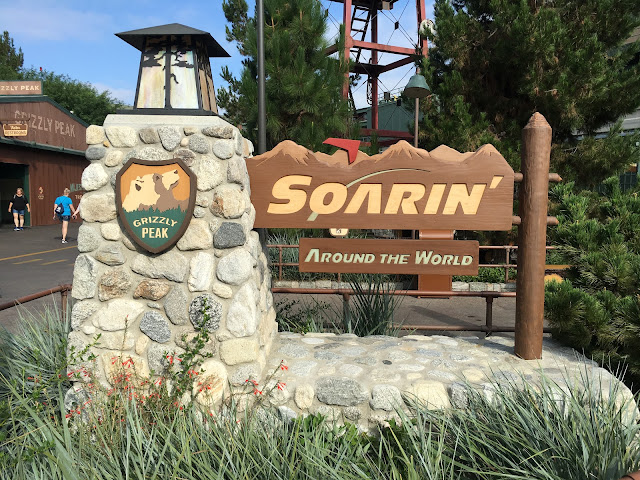 Soarin Around The World Sign Grizzly Peak Disney California Adventure Disneyland