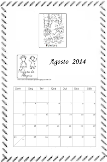 Calendário agosto 2014