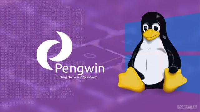 Pengwin é um distro especialmente criado para o subsistema do Windows para Linux