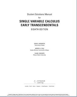 Student Solutions Manual for Single Variable Calculus: Early Transcendentals by James Stewart pdf free download