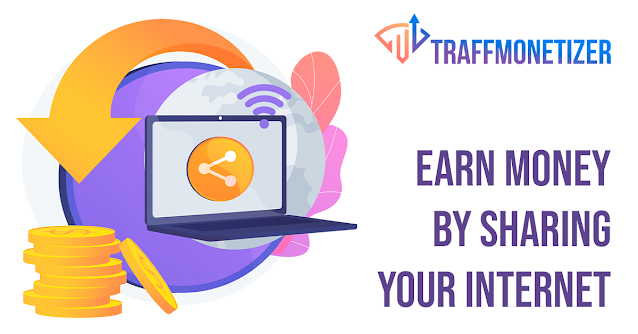 Earn money online from Traffmonitizer, earn money by sharing your internet connection, sign up and receive $5 sign up bonus.