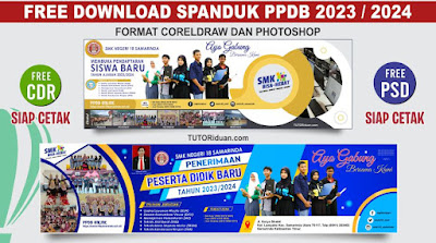 Free Banner Pendaftaran PPDB 2023 CDR PSD