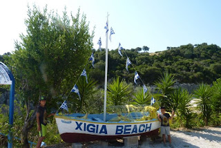 Zante o Zakynthos, playa Xygia o Xigia.