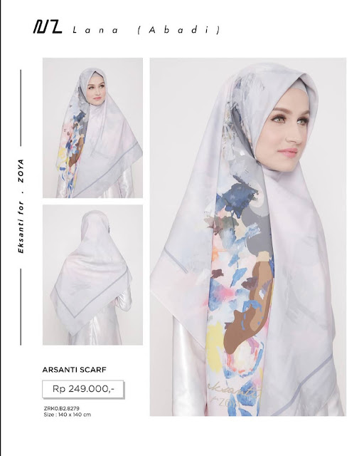 eksanti for zoya, zoya 2018, scarf zoya 2018, scarf edisi lebaran, scarf zoya terbaru 2018, katalog zoya 2018