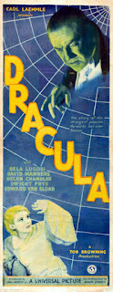 DRACULA. Insert: 36 x 91 cms. Estados Unidos. DRÁCULA. Dracula. 1931. Estados Unidos. Dirección: Tod Browning. Reparto: Bela Lugosi, Helen Chandler, David Manners, Dwight Frye, Edward Van Sloan, Herbert Bunston, Frances Dade, Joan Standing, Charles K. Gerrard, Carla Laemmle.