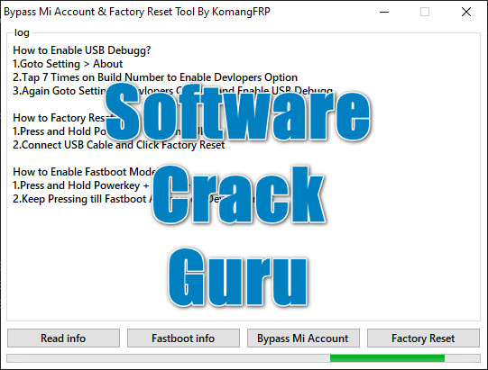 Bypass Mi Account & Factory Reset Tool By KomangFRP