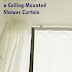 How to Install a Ceiling-Mounted Shower Curtain