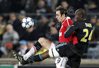 Olympique de Marseille, Manchester United, Manchester United players, Marseille players, Nani, Berbatov, Rooney