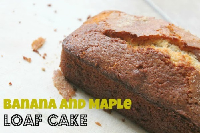 Banana and Maple Syrup Loaf Cake