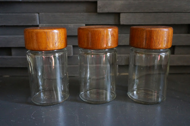 60s teak canisters