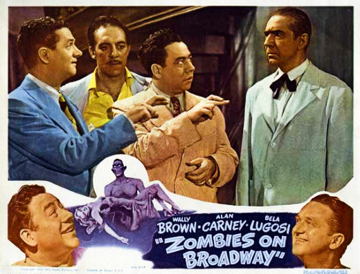 Lobby card - Zombies on Broadway, 1945