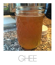 Recipe for making ghee or clarified butter