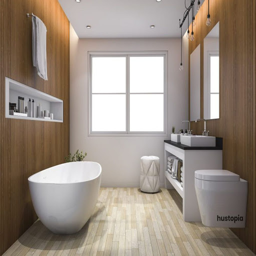 Bathroom Decor Ideas-Minimalist Wood Bathroom Decoration Ideas