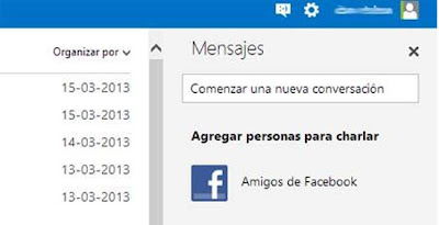 facebook en outlook