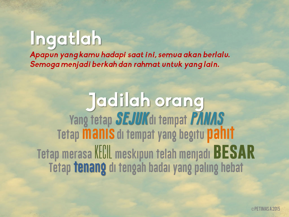 Petimasa: Peti #109 : Koleksi Mutiara Kata / Kata Hikmah 
