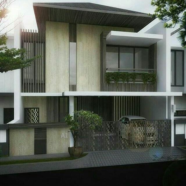 Desain Rumah  Minimalis  Atap  Miring  Sebelah 