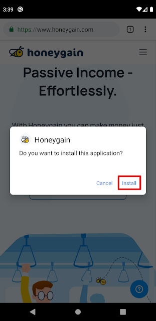 Cara Install Honeygain pada Android