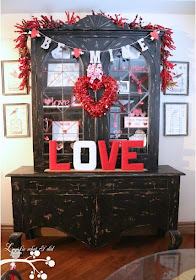 Valentine's Day Hutch Decorations