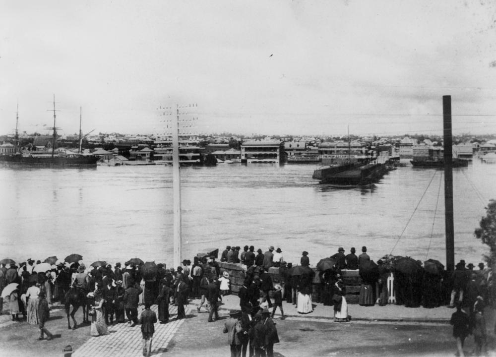 Highest flood in Brisbane's recorded history. March 1890