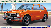 Hasegawa 1/24 Honda CIVIC RS (SB-1) 3Door Hatchback (1974) (HC25) English Color Guide & Paint Conversion Chart
