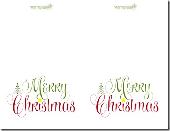 Merry Christmas traditional cards for personal use