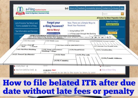 No Penalty for Late Filing of Income Tax Return