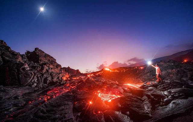 Inilah Aksi Ekstream Fotografi Di Gunung Merapi Hawaii