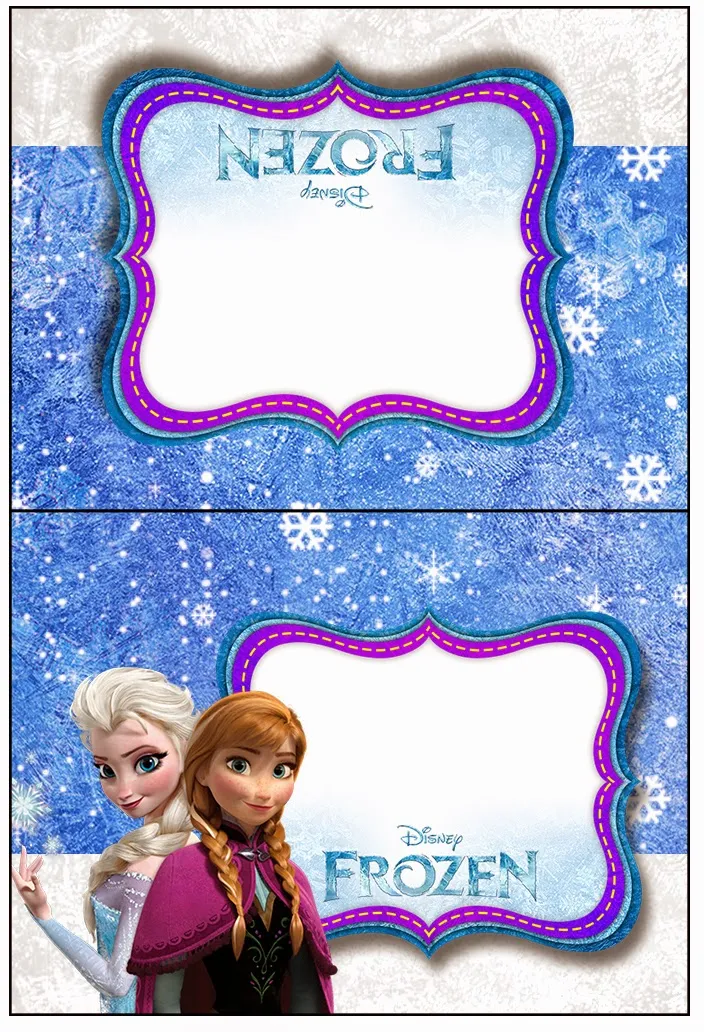 Etiquetas de Frozen para imprimir gratis.