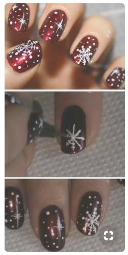 50+ Christmas Red Stiletto Nail Art Ideas;