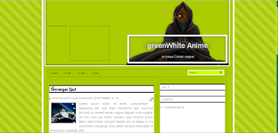 Free download Template Green White For Blog