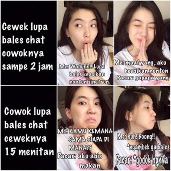 Meme 'Cewek Susah Dimengerti'